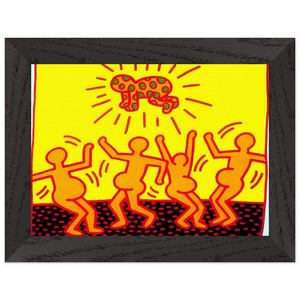 Keith Haring  UNTITLED 1983 1 N2 Premium Wooden Framed Art Print / Poster