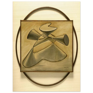 Man Ray  SHAKESPEAREAN EQUATION KING LEAR Wood Print