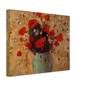 Odilon Redon  VASE OF POPPIES Canvas