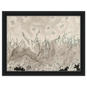 Gene Davis  Seascape  1952 Framed Canvas