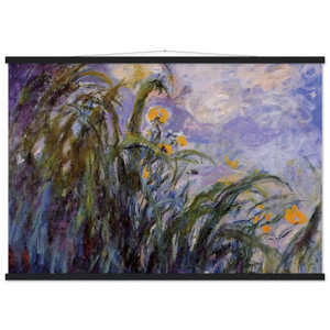 claude monet  Yellow Irises Museum-Quality Matte Paper Poster with Hanger