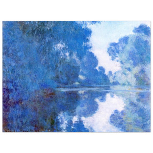 claude monet  Morning on the Seine Aluminum Print