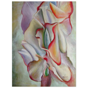 Georgia OKeeffe  Pink Sweet Peas Aluminum Print