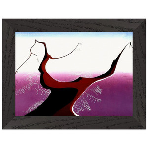 Eyvind Earle  Desert Tree Premium Wooden Framed Art Print / Poster