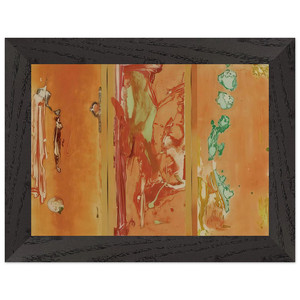 Helen Frankenthaler  Gateway  1988 Premium Wooden Framed Art Print / Poster