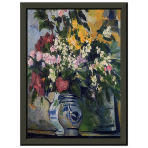 Paul Cezanne  Two Vases of Flowers Premium Metal Framed Art Print / Poster