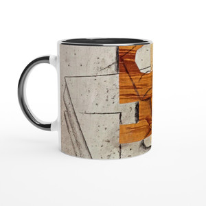 Pablo Picasso - Glass on a Table - 1914 Ceramic Mug with Color Inside