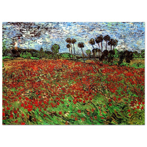 Vincent van Gogh  Field with Poppies Fine Art Poster / Art Print