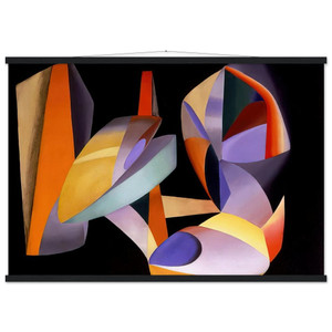 Abstract Art Museum-Quality Matte Paper Poster with Hanger