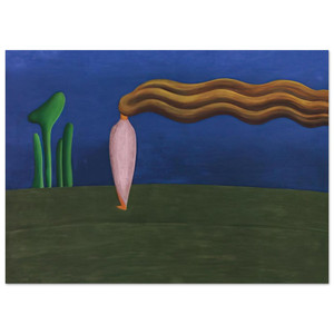 Tarsila do Amaral  Composition Lonely Figure Fine Art Poster / Art Print