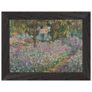 Monet's Garden Giverny Premium Wooden Framed Art Print / Poster