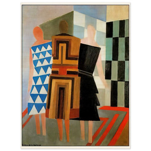Sonia Delaunay  THREE WOMEN DRESSED SIMULTANEOUSLY Wood Print