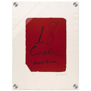 Barnett Newman  Title Page from 18 Cantos Acrylic Print