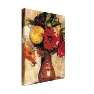 PierreAuguste Renoir  Bouquet of Flowers in an Earthenware Pitcher Canvas