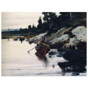 Andrew Wyeth  TURKEY COVE LEDGE Wood Print