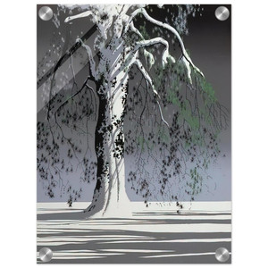 Eyvind Earle  Fir Tree In Snow Acrylic Print