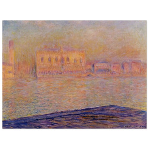 claude monet  The Doges Palace Seen from San Giorgio Maggiore Wood Print