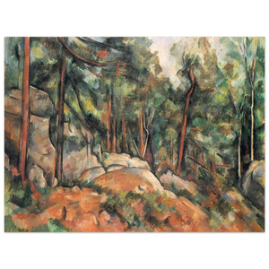 Paul Cezanne  In the Forest Aluminum Print