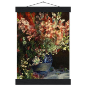 PierreAuguste Renoir Gladiolas in a Vase Museum Matte Poster Hanger