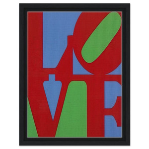 Robert Indiana  Heliotherapy Love Framed Canvas