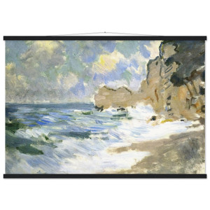 claude monet  Receding Waves Museum-Quality Matte Paper Poster with Hanger