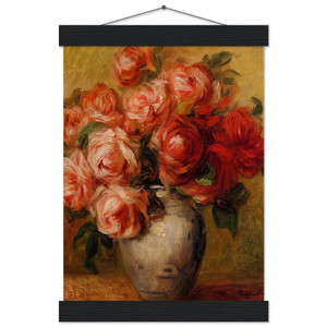 Pierre-Auguste Renoir Still Life with Roses Matte Paper Poster with Hanger