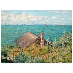 claude monet  The Cabin at SaintAdresse Wood Print