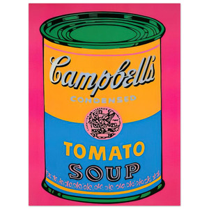 Andy Warhol  Campbells Soup Can  Aluminum Print