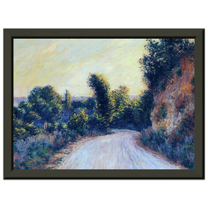 claude monet  Road near Giverny Premium Metal Framed Art Print / Poster