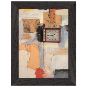 Robert Rauschenberg THIRD TIME PAINTING 1961 Premium Wood Framed Art Print