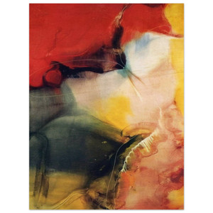 Paul Jenkins  Lotus  1957 Wood Print