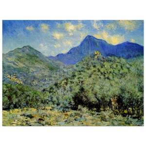 claude monet  Valley Bouna near Bordighera Wood Print
