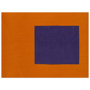 Ellsworth Kelly  Purple and Orange from the series Line Form Color Wood Print