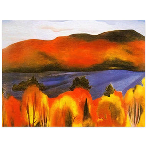 Georgia OKeeffe  Lake George Autumn Aluminum Print