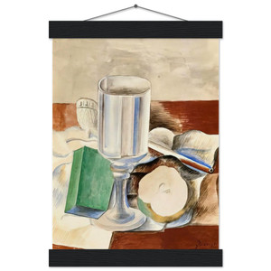 Picasso Still Life Glass Apple 1914 Matte Paper Poster with Hanger