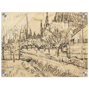 Vincent van Gogh  Orchard Surrounded by Cypresses Acrylic Print