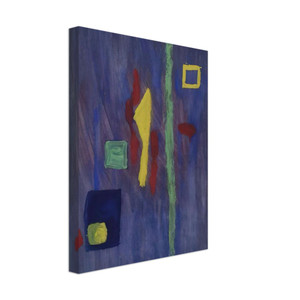 Barnett Newman  Untitled  Red Yellow and Green Forms on a Purple Ground  Canvas