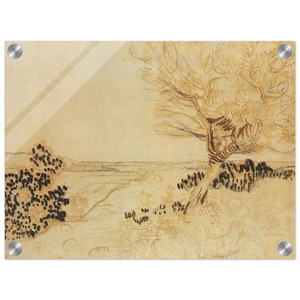 Vincent van Gogh  Landscape with a Tree in the Foreground Acrylic Print