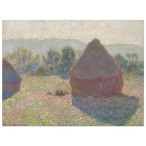 claude monet  Haystacks midday Aluminum Print