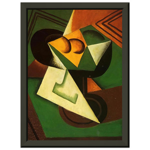 Juan Gris  FRUIT BOWL AND FRUIT Premium Metal Framed Art Print / Poster
