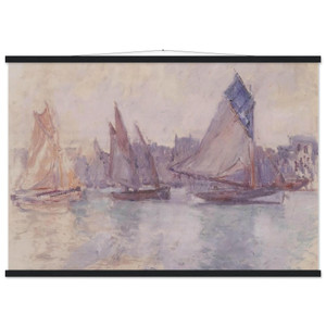 Claude Monet Boats in the Port of Le Havre Matte Paper Poster with Hanger