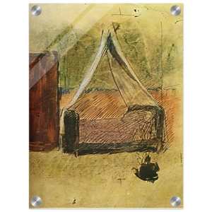 Pablo Picasso  Bed with mosquito nets Acrylic Print