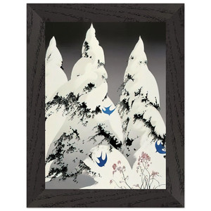 Eyvind Earle  Winter Pine Premium Wooden Framed Art Print / Poster