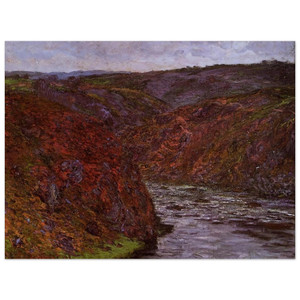 claude monet  Valley of the Creuse Grey Sky Aluminum Print