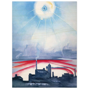 Georgia OKeeffe  East River No 1 Wood Print