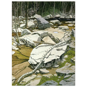 Neil Welliver  The Blue Pool  1980 Aluminum Print
