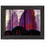 Eyvind Earle  Mauve Red and Purple Premium Wooden Framed Art Print / Poster