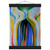OKeeffe Gray Blk Blu Yellow Museum-Quality Matte Paper Poster with Hanger