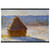 Monet Grainstack Snow Morning Museum-Quality Matte Paper Poster with Hanger