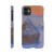 claude monet - Stacks of Wheat Sunset Snow Effect Slim case
